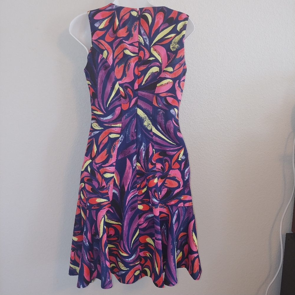 Donna Morgan spring bright colored fit and flare - Picture 2 of 6